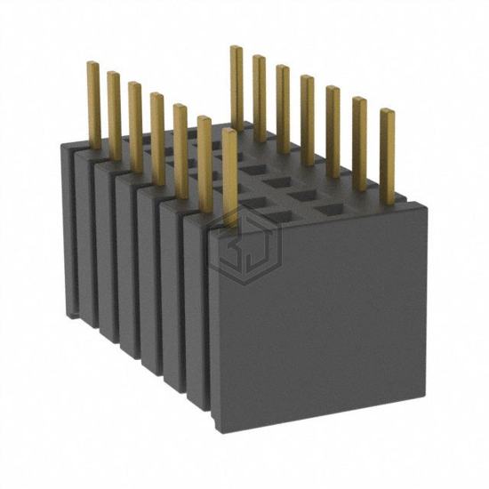 BSW-107-04-G-D - Samtec Inc. - Rectangular Connectors - Headers, Receptacles, Female Sockets