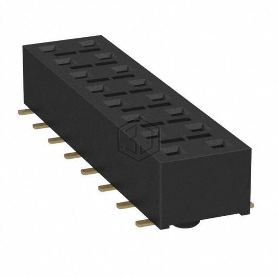 HLE-108-02-G-DV-A-P-TR - Samtec Inc. - Rectangular Connectors - Headers, Receptacles, Female Sockets