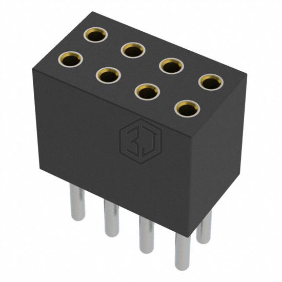 853-43-008-10-001000 - Mill-Max Manufacturing Corp. - Rectangular Connectors - Headers, Receptacles, Female Sockets