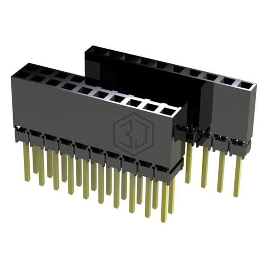 BSSQ-107-D-02-GT-LF - Major League Electronics - Rectangular Connectors - Headers, Receptacles, Female Sockets
