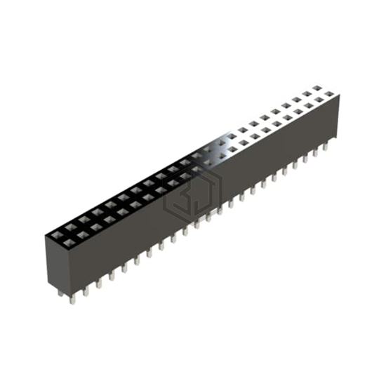 SSHQ-123-D-06-GT-LF - Major League Electronics - Rectangular Connectors - Headers, Receptacles, Female Sockets