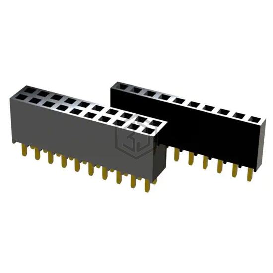 SSHQ-123-D-08-GT-LF - Major League Electronics - Rectangular Connectors - Headers, Receptacles, Female Sockets