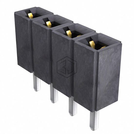 SLW-104-01-L-S - Samtec Inc. - Rectangular Connectors - Headers, Receptacles, Female Sockets
