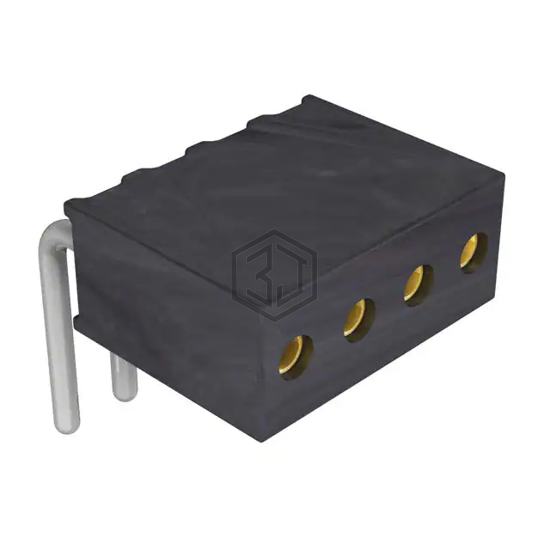 851-87-004-20-001101 - Preci-Dip - Rectangular Connectors - Headers, Receptacles, Female Sockets