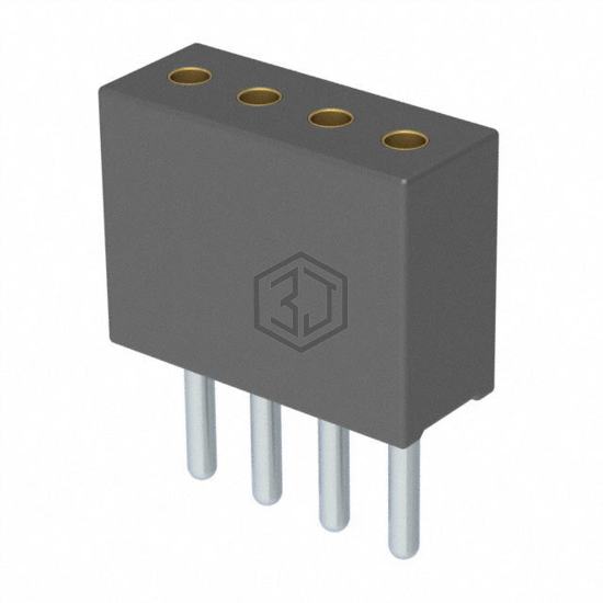 851-43-004-10-001000 - Mill-Max Manufacturing Corp. - Rectangular Connectors - Headers, Receptacles, Female Sockets