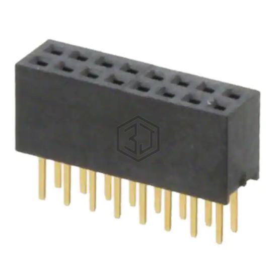 20021311-00016T4LF - Amphenol ICC (FCI) - Rectangular Connectors - Headers, Receptacles, Female Sockets