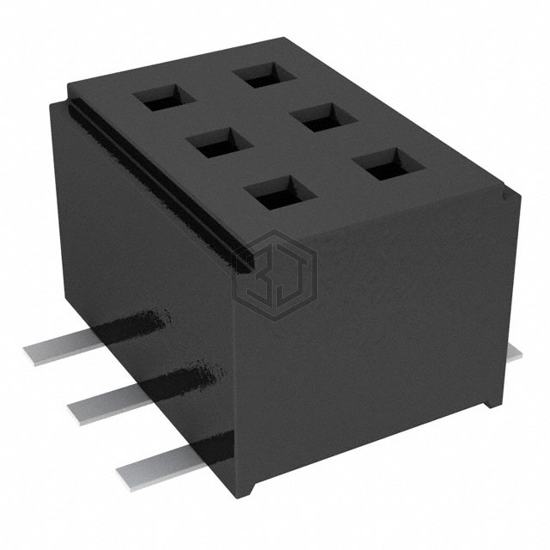 CLM-103-02-F-D - Samtec Inc. - Rectangular Connectors - Headers, Receptacles, Female Sockets