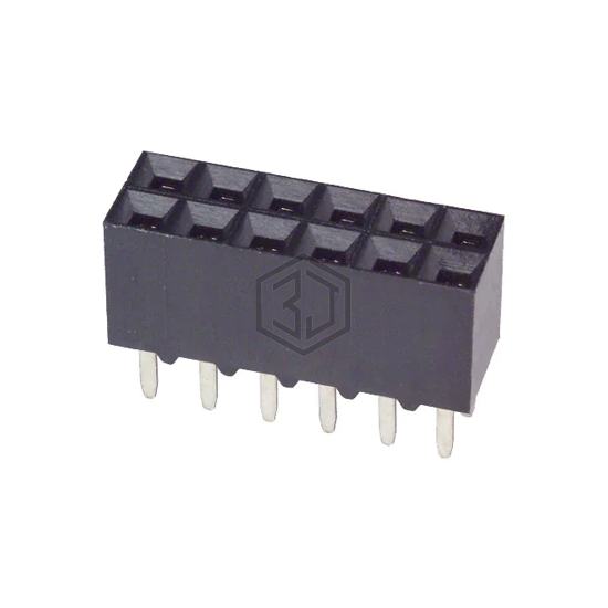 534998-6 - TE Connectivity AMP Connectors - Rectangular Connectors - Headers, Receptacles, Female Sockets