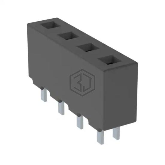 HPF-04-01-T-S - Samtec Inc. - Rectangular Connectors - Headers, Receptacles, Female Sockets