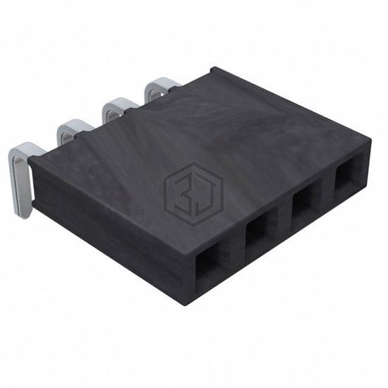 SSW-104-02-T-S-RA - Samtec Inc. - Rectangular Connectors - Headers, Receptacles, Female Sockets