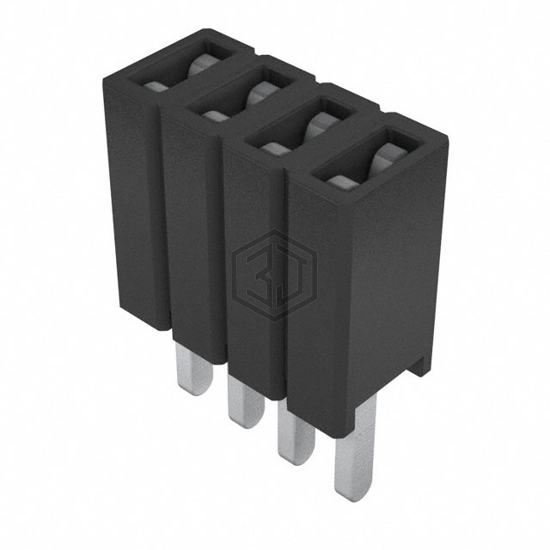 SLM-104-01-S-S - Samtec Inc. - Rectangular Connectors - Headers, Receptacles, Female Sockets