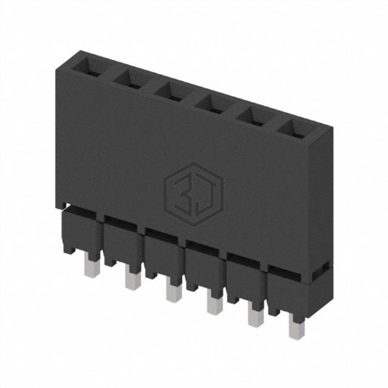 ESQ-106-12-T-S - Samtec Inc. - Rectangular Connectors - Headers, Receptacles, Female Sockets