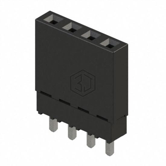 ESQ-104-12-T-S - Samtec Inc. - Rectangular Connectors - Headers, Receptacles, Female Sockets