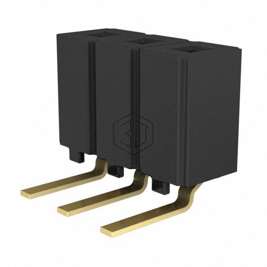 CES-103-02-G-S-RA - Samtec Inc. - Rectangular Connectors - Headers, Receptacles, Female Sockets