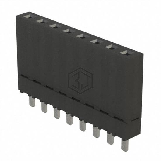 ESW-108-12-T-S - Samtec Inc. - Rectangular Connectors - Headers, Receptacles, Female Sockets