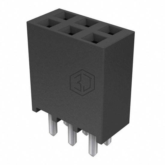 SSQ-103-01-F-D - Samtec Inc. - Rectangular Connectors - Headers, Receptacles, Female Sockets
