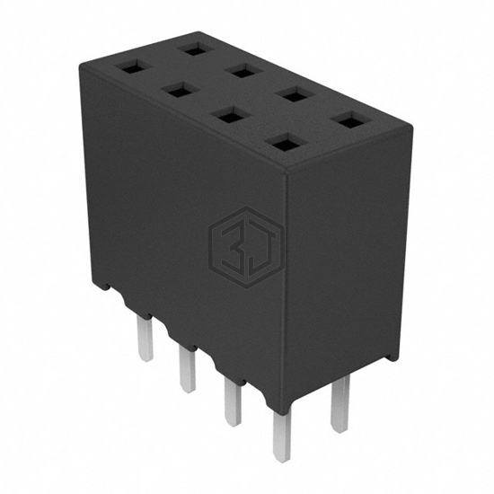 SQW-104-01-F-D - Samtec Inc. - Rectangular Connectors - Headers, Receptacles, Female Sockets