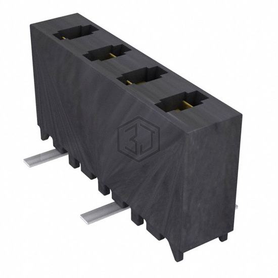 MMS-104-02-F-SV - Samtec Inc. - Rectangular Connectors - Headers, Receptacles, Female Sockets