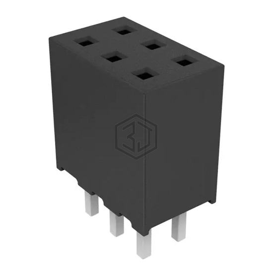 SQT-103-01-F-D - Samtec Inc. - Rectangular Connectors - Headers, Receptacles, Female Sockets