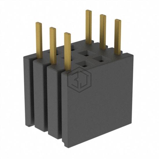 BSW-103-04-G-D - Samtec Inc. - Rectangular Connectors - Headers, Receptacles, Female Sockets