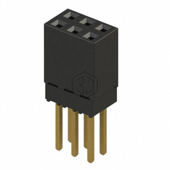 ESQ-103-13-G-D - Samtec Inc. - Rectangular Connectors - Headers, Receptacles, Female Sockets