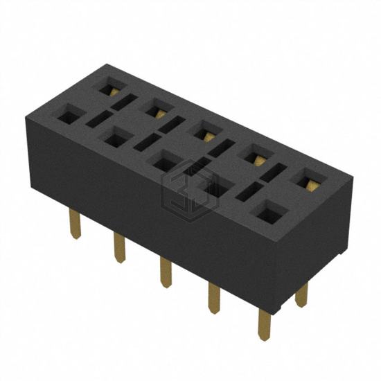 HLE-105-02-G-DV-TE - Samtec Inc. - Rectangular Connectors - Headers, Receptacles, Female Sockets