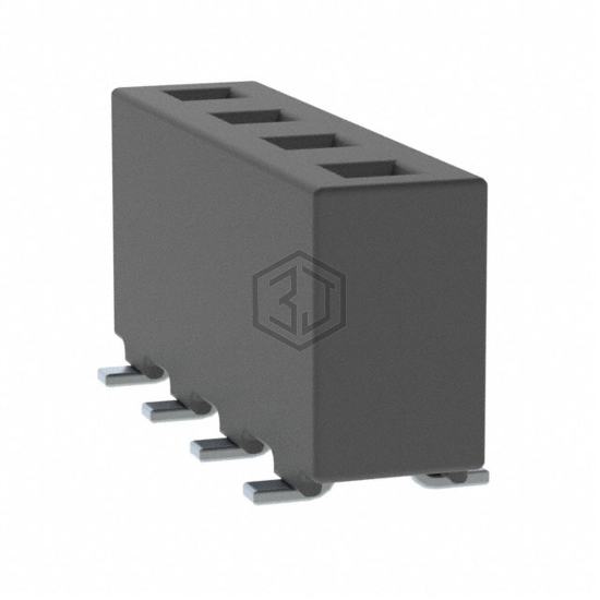 HPF-04-02-T-S - Samtec Inc. - Rectangular Connectors - Headers, Receptacles, Female Sockets
