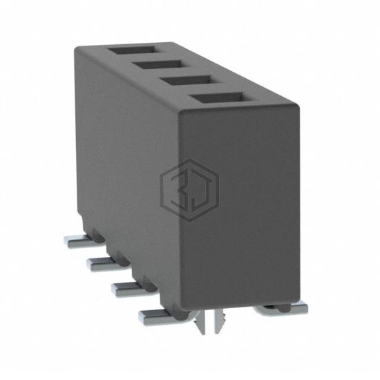 HPF-04-02-T-S-LC - Samtec Inc. - Rectangular Connectors - Headers, Receptacles, Female Sockets