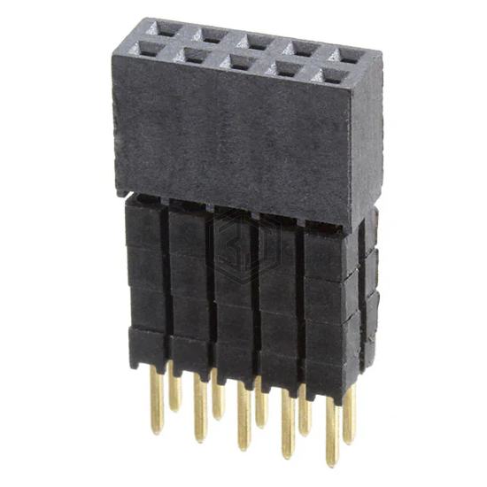 ESQ-105-44-G-D - Samtec Inc. - Rectangular Connectors - Headers, Receptacles, Female Sockets