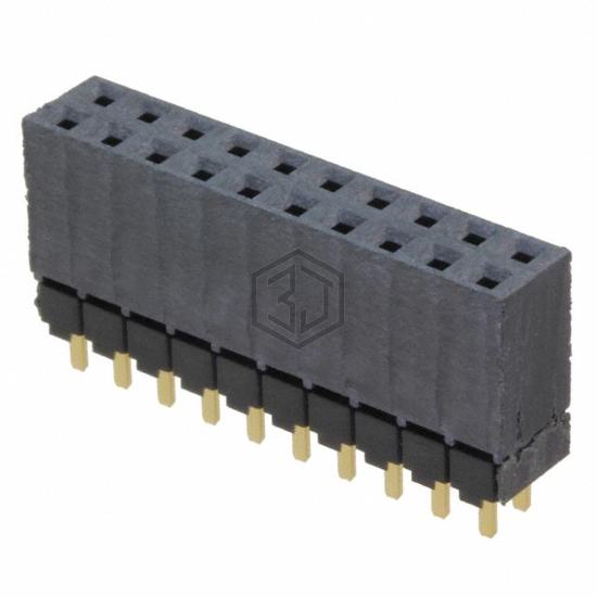 ESW-110-12-G-D - Samtec Inc. - Rectangular Connectors - Headers, Receptacles, Female Sockets