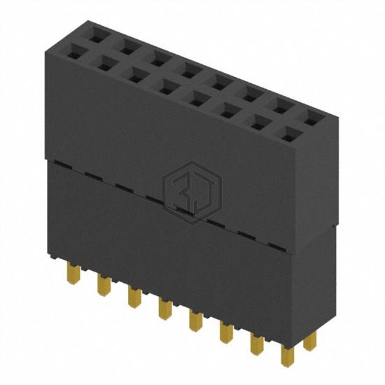 ESQ-108-33-G-D - Samtec Inc. - Rectangular Connectors - Headers, Receptacles, Female Sockets