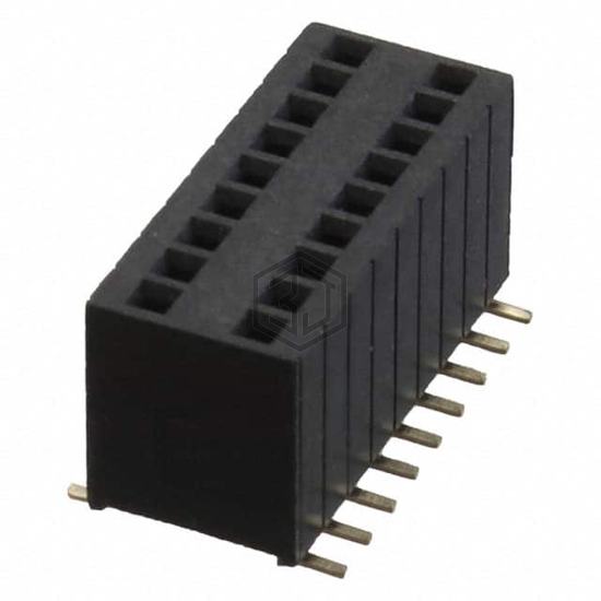 HRS-2FY-18-SG-SMT - Adam Tech - Rectangular Connectors - Headers, Receptacles, Female Sockets