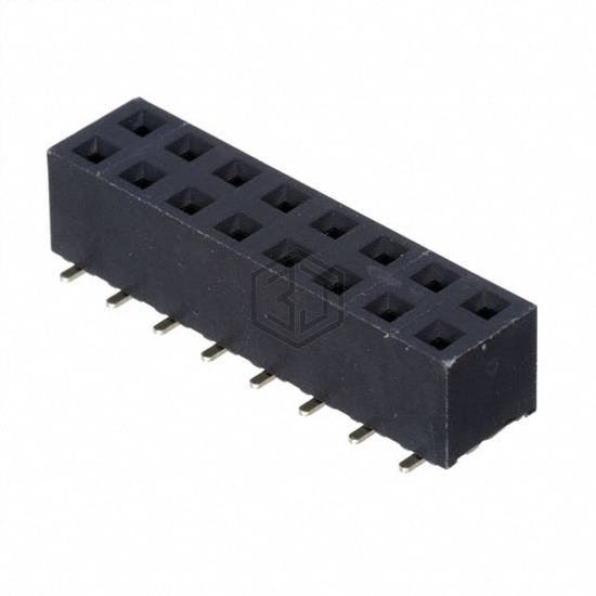 RS2BE-16-G-SMT - Adam Tech - Rectangular Connectors - Headers, Receptacles, Female Sockets