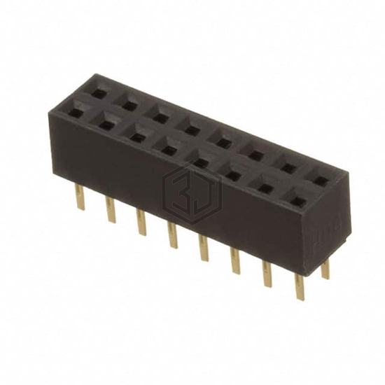 2RS2-16-G - Adam Tech - Rectangular Connectors - Headers, Receptacles, Female Sockets