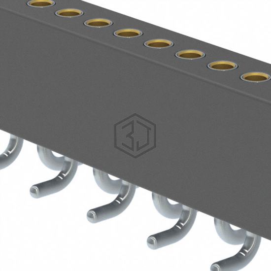851-93-038-30-001000 - Mill-Max Manufacturing Corp. - Rectangular Connectors - Headers, Receptacles, Female Sockets