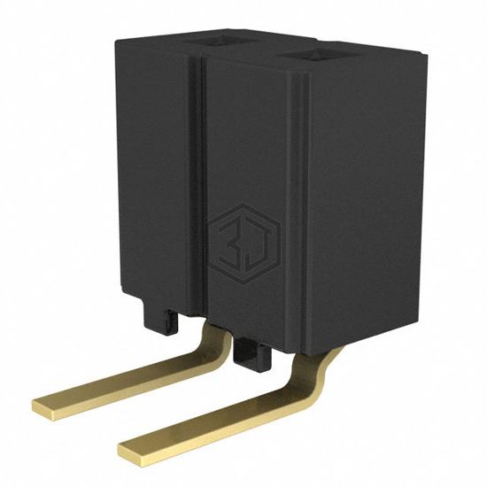 CES-102-02-G-S-RA - Samtec Inc. - Rectangular Connectors - Headers, Receptacles, Female Sockets