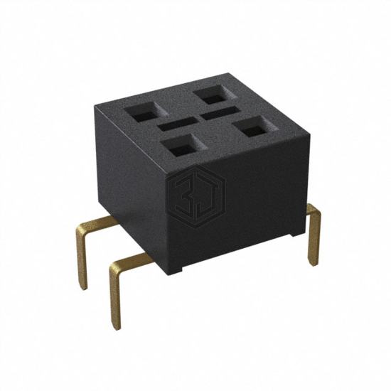 HLE-102-02-G-DV-PE - Samtec Inc. - Rectangular Connectors - Headers, Receptacles, Female Sockets