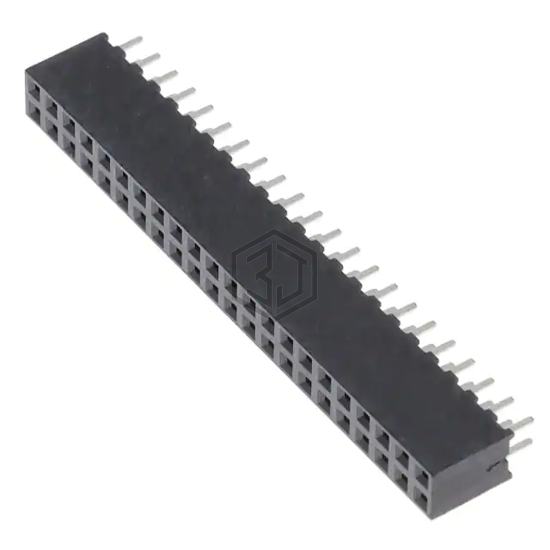 SQW-122-01-F-D - Samtec Inc. - Rectangular Connectors - Headers, Receptacles, Female Sockets