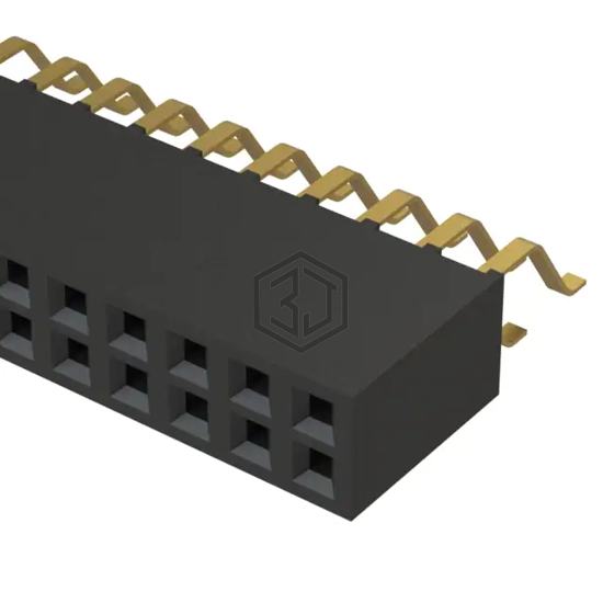 SMH-120-02-G-D - Samtec Inc. - Rectangular Connectors - Headers, Receptacles, Female Sockets