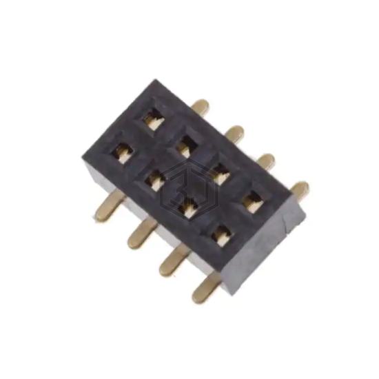 HRS-2C-08-G-SMT-P - Adam Tech - Rectangular Connectors - Headers, Receptacles, Female Sockets
