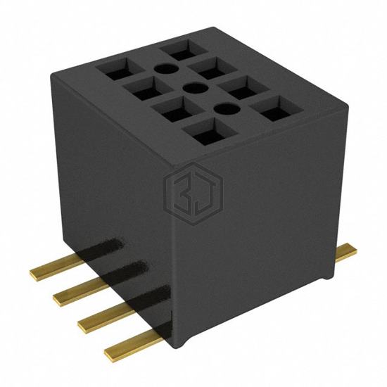 CLE-104-01-G-DV-TR - Samtec Inc. - Rectangular Connectors - Headers, Receptacles, Female Sockets