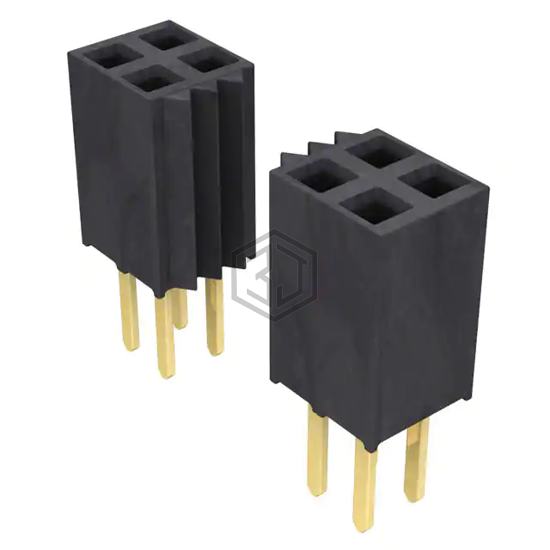 SSW-143-02-G-D - Samtec Inc. - Rectangular Connectors - Headers, Receptacles, Female Sockets
