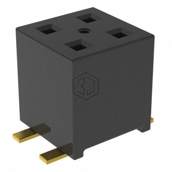 TLE-102-01-G-DV-TR - Samtec Inc. - Rectangular Connectors - Headers, Receptacles, Female Sockets