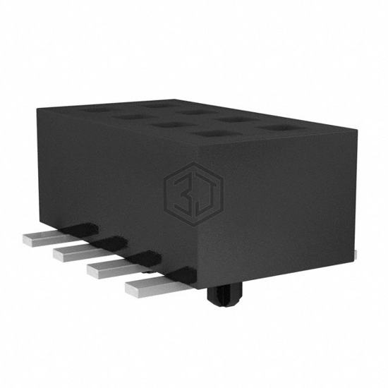 CLP-104-02-L-D-A - Samtec Inc. - Rectangular Connectors - Headers, Receptacles, Female Sockets