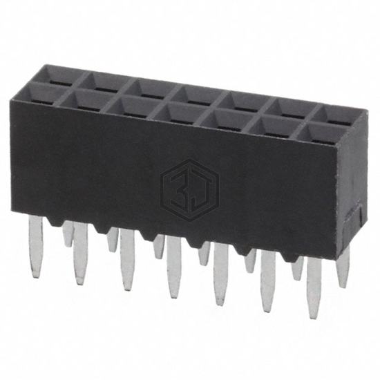 5-535542-7 - TE Connectivity AMP Connectors - Rectangular Connectors - Headers, Receptacles, Female Sockets