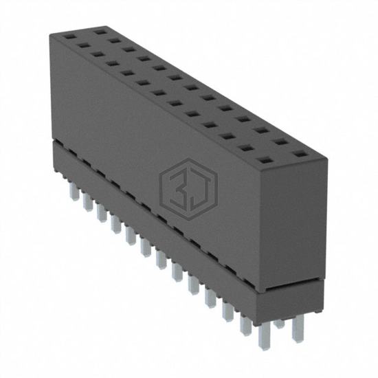 ESQ-113-12-L-D - Samtec Inc. - Rectangular Connectors - Headers, Receptacles, Female Sockets