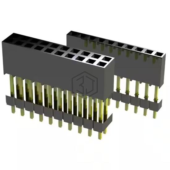 BSSQC-107-D-100-08-GT-520-LT-LF - Major League Electronics - Rectangular Connectors - Headers, Receptacles, Female Sockets