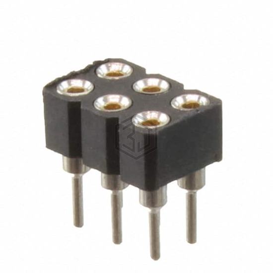 SMC-2-06-1-GT - Adam Tech - Rectangular Connectors - Headers, Receptacles, Female Sockets