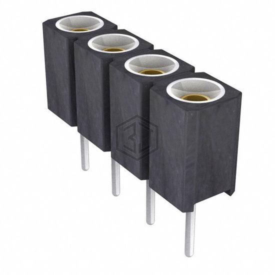 310-87-104-01-640101 - Preci-Dip - Rectangular Connectors - Headers, Receptacles, Female Sockets