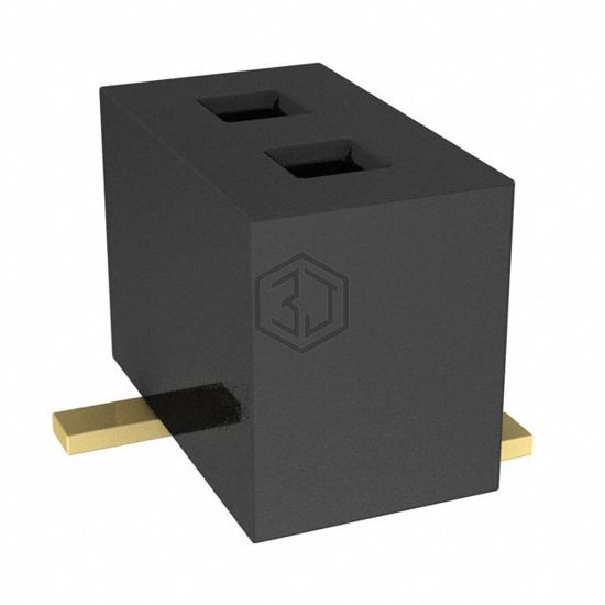 CLP-102-02-G-S - Samtec Inc. - Rectangular Connectors - Headers, Receptacles, Female Sockets